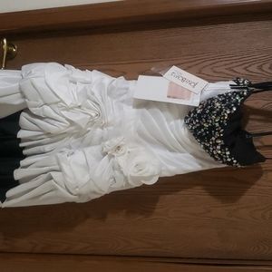 White high low dress